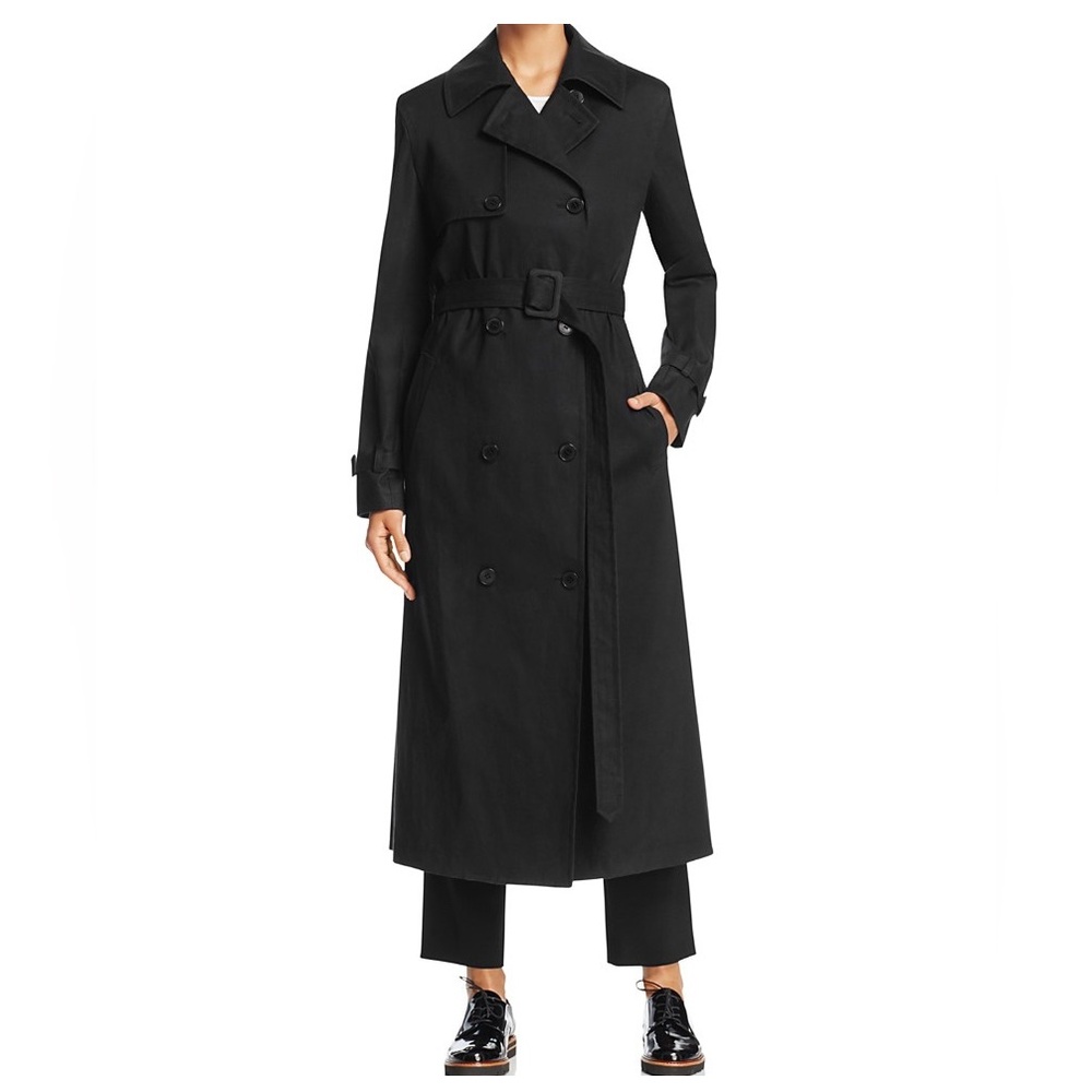 NWT DKNY COLLECTION Cotton Trench Coat
$798. Black. Size S. TALL/ Long. Elegant